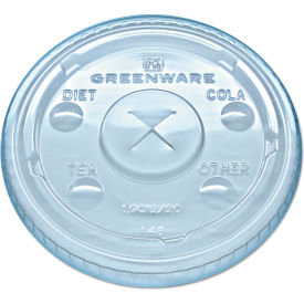 Fabri-Kal® Greenware Cold Drink Lids Fits 9 oz Old Fashioned Cups Pack of 1000 9509111