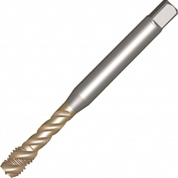 Spiral Flute Tap: #8-32 UNC, 3 Flutes, Modified Bottoming, 2B Class of Fit, Powdered Metal, Oxide Coated MPN:6539494