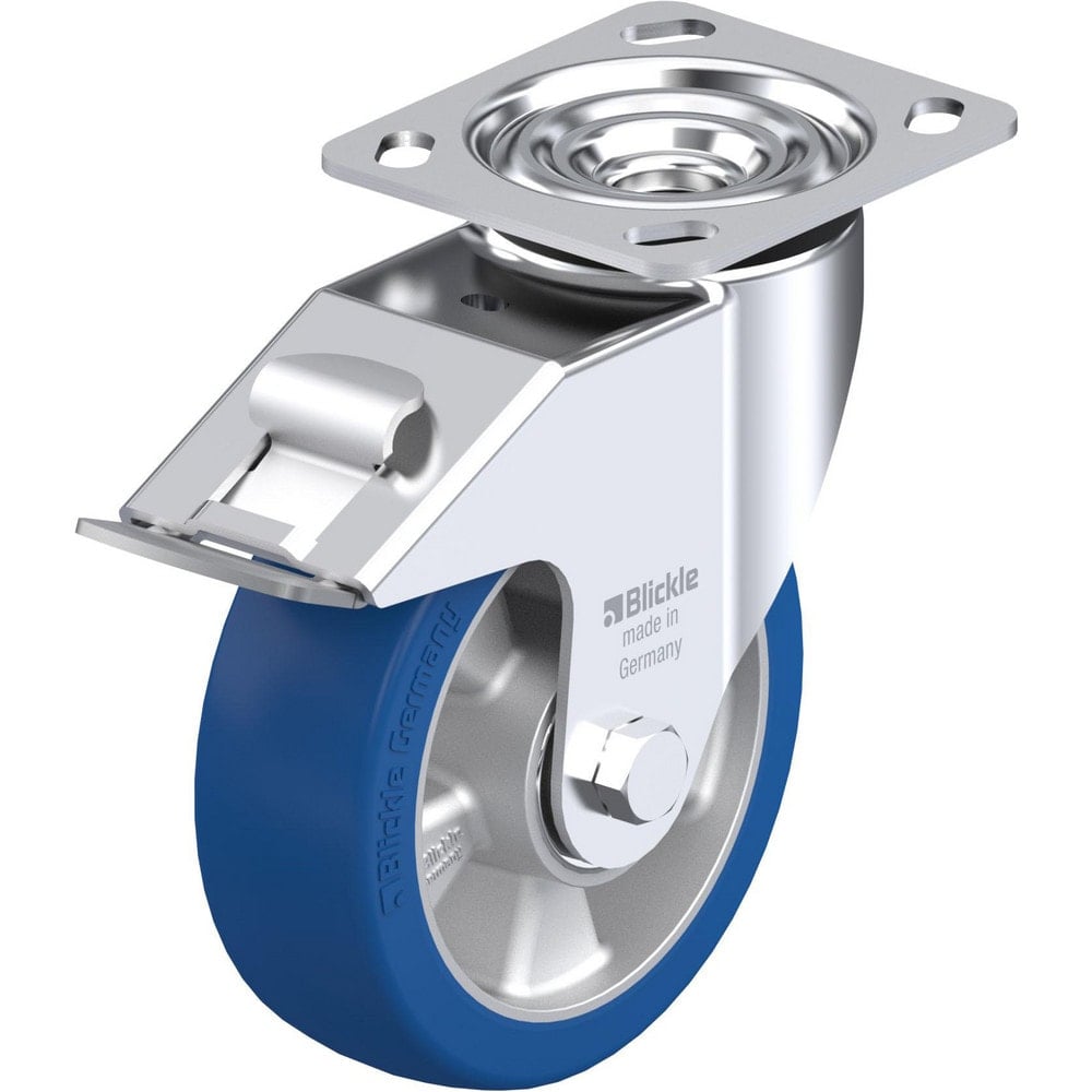 Top Plate Casters, Mount Type: Plate , Number of Wheels: 1.000 , Wheel Diameter (Inch): 8 , Wheel Material: Polyurethane , Wheel Width (Inch): 2  MPN:932156