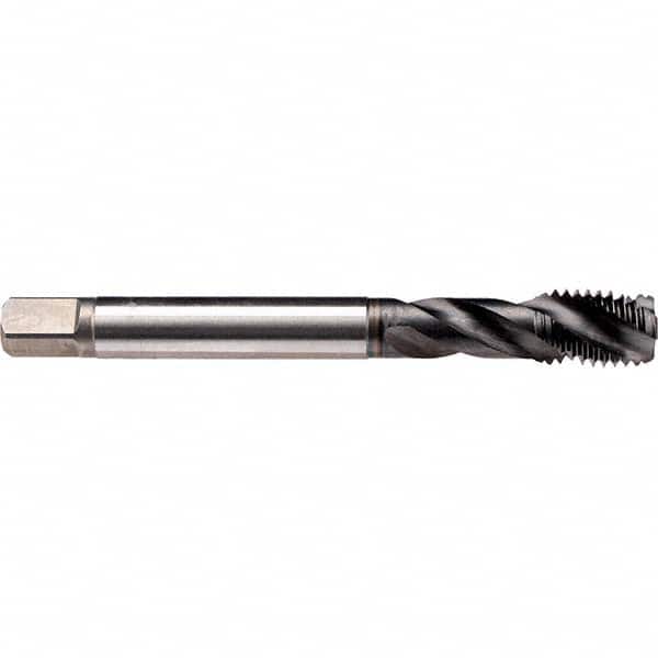 Spiral Flute Tap: 7/16-14 UNC, 2 Flutes, Modified Bottoming, 3B Class of Fit, Cobalt, GLT-8 Coated MPN:CU50S810.5012