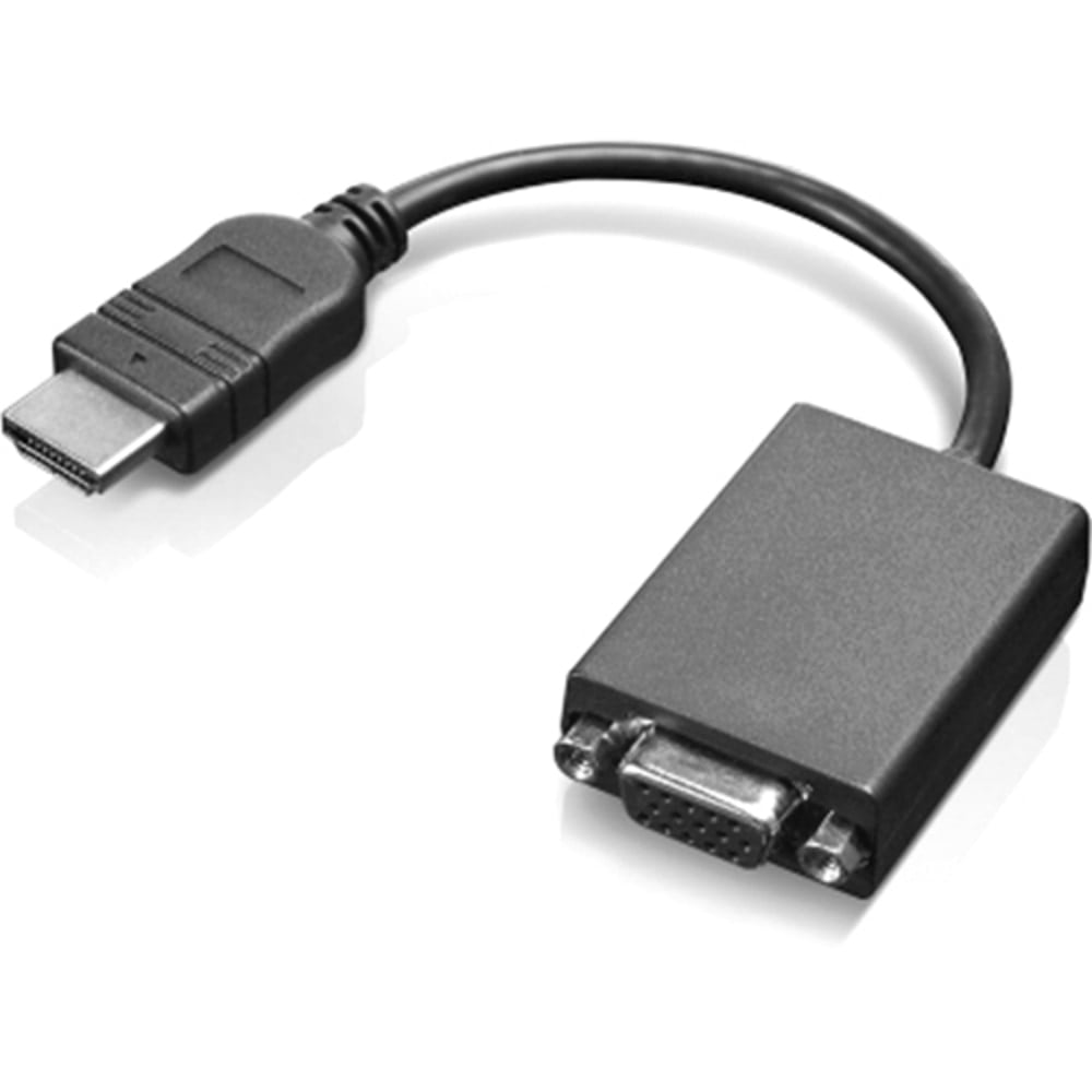 Lenovo - Adapter - HDMI male to HD-15 (VGA) female - 7.9 in (Min Order Qty 2) MPN:0B47069