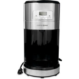 Coffee Pro Home & Office Euro Style Coffee Maker Stainless Steel 12 Cups Black CP-CM4276