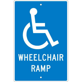 Aluminum Sign - Wheelchair Ramp - .063