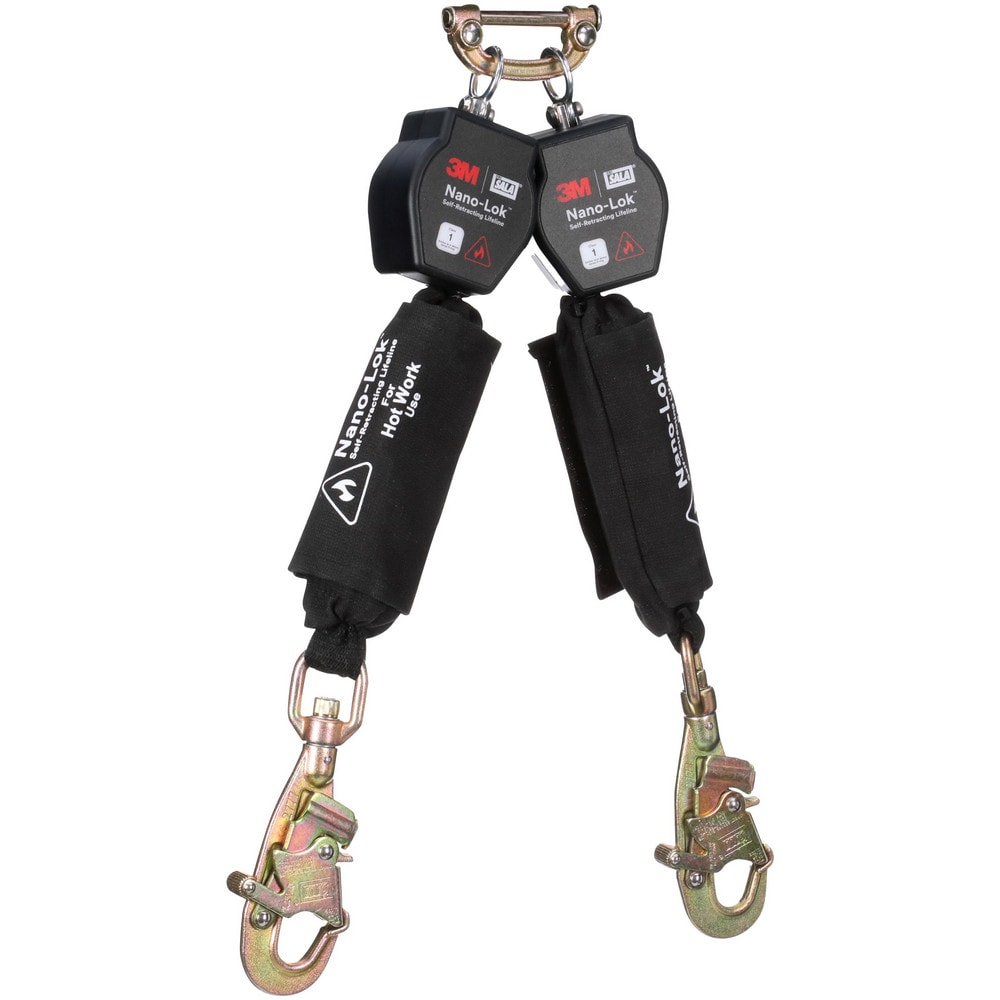 Self-Retracting Lanyards, Lifelines & Fall Limiters, Length (Feet): 6.000 , Housing Material: Thermoplastic , Unit Connector: Single Pin Connector  MPN:7012818544