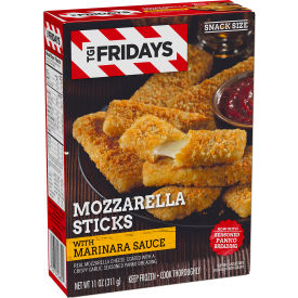 TGI FRIDAY'S Mozzarella Sticks with Marinara Sauce 11 oz 4 Count 90300106