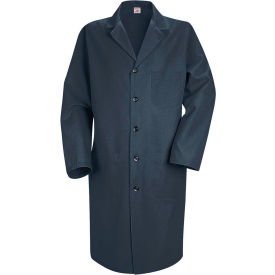 Red Kap® Men's Lab Coat Navy Poly/Combed Cotton Tall 46