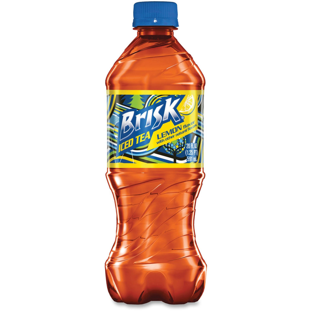 Brisk Iced Lemon Black Tea Bottle - 20 oz - 24 Bottle - 24 / Carton (Min Order Qty 2) MPN:PEP69294