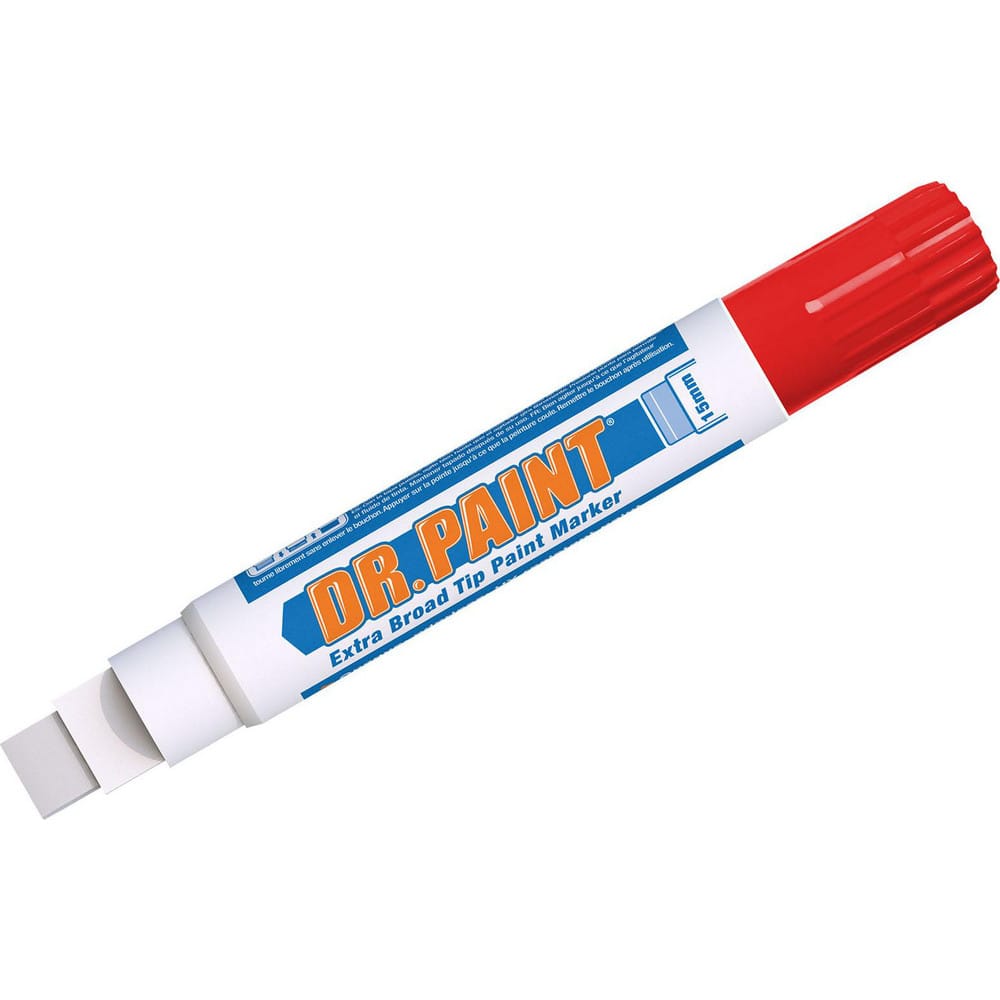 Markers & Paintsticks, Marker Type: Liquid Paint Marker, Tip Shape: Chisel, Color: Red, Ink Type: Water Base, Fade Resistant, Water Resistant, Tip Type: Broad MPN:10884