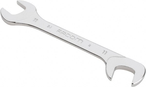 Extra Thin Open End Wrench: Double End Head, 11 mm, Double Ended MPN:34.11