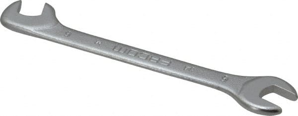 Extra Thin Open End Wrench: Double End Head, 6 mm, Double Ended MPN:34.6