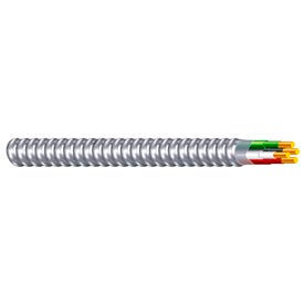 Southwire 68581821 10/2 AWG THHN/THWN  Aluminum Metal Clad Cable Black/White/Green 25 Ft - Pkg Qty 3 68581821