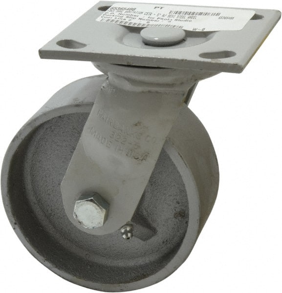 Swivel Top Plate Caster: Semi-Steel, 5