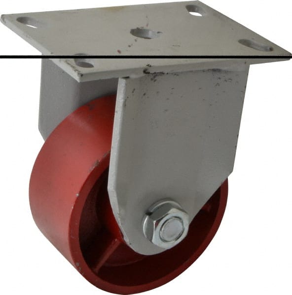 Rigid Top Plate Caster: Ductile Iron, 5