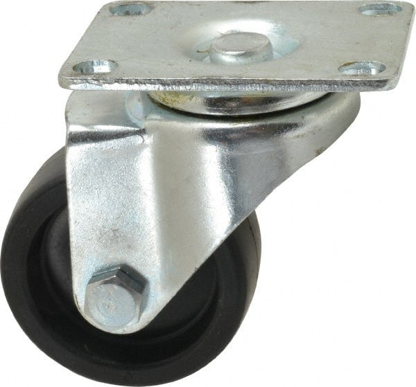 Swivel Top Plate Caster: Polyolefin, 3