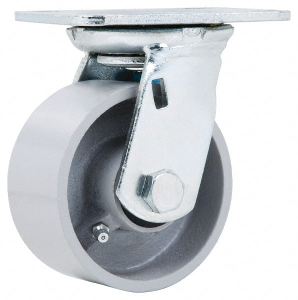 Swivel Top Plate Caster: Semi-Steel, 4