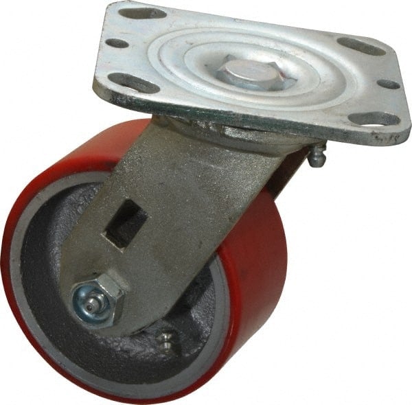 Swivel Top Plate Caster: Polyurethane, 4