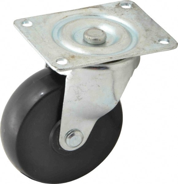 Swivel Top Plate Caster: Polyolefin, 4