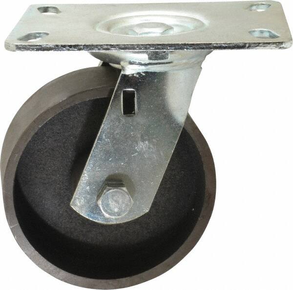 Swivel Top Plate Caster: Semi-Steel, 5