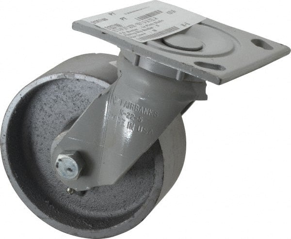 Swivel Top Plate Caster: Semi-Steel, 5