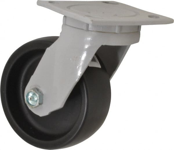 Swivel Top Plate Caster: Polyolefin, 5