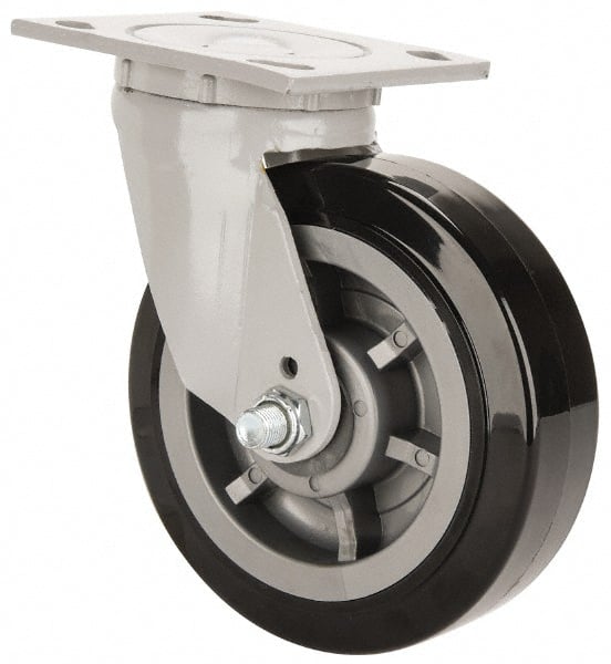 Swivel Top Plate Caster: Polyurethane, 6