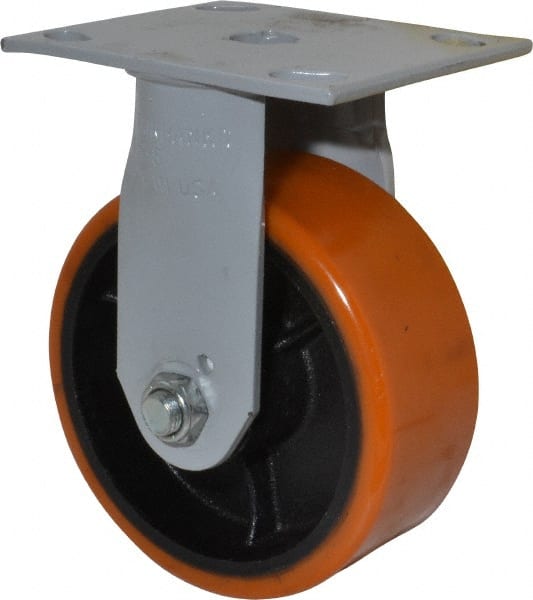 Rigid Top Plate Caster: Polyurethane, 5