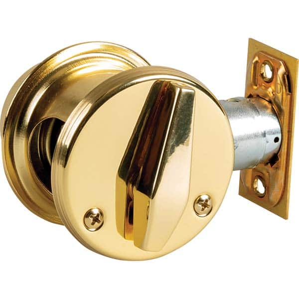 Deadbolts, Deadbolt Type: Deadlocking Latch , Lock Type: Single Cylinder , Finish: Satin Chrome , Hand Orientation: Non-Handed  MPN:D111B 626