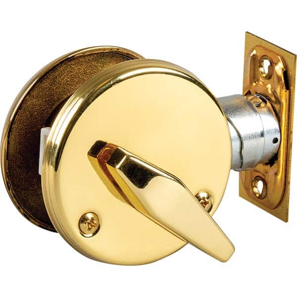 Deadbolts, Deadbolt Type: Deadlocking Latch , Lock Type: Single Cylinder , Finish: Satin Chrome , Hand Orientation: Non-Handed  MPN:D111P 626