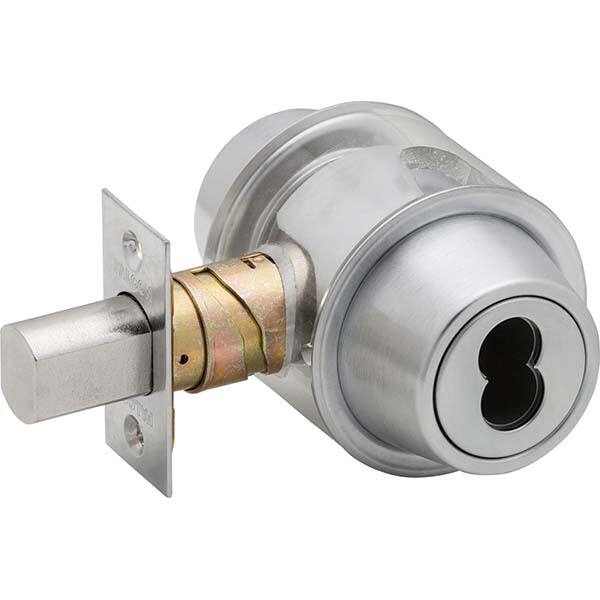 Deadbolts, Deadbolt Type: Double Cylinder , Lock Type: Double Cylinder , Finish: Satin Chrome , Hand Orientation: Non-Handed  MPN:D131B 626