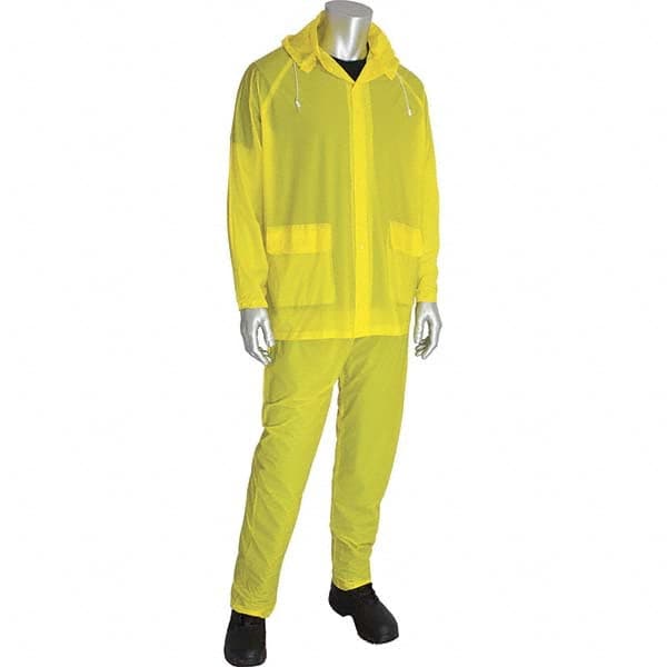 Suit with Pants: Size L, Yellow, PVC MPN:201-100L