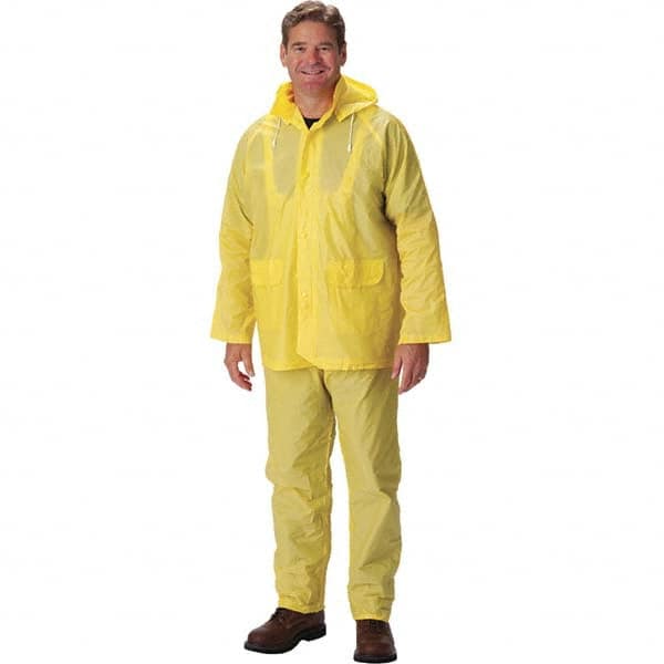 Suit with Pants: Size L, Yellow, PVC MPN:201-250L