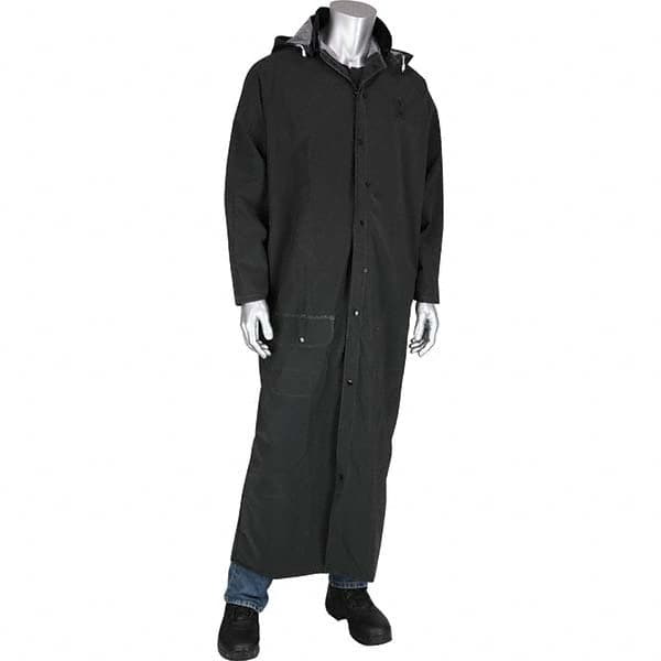 Rain Jacket: Size X-Large, Black, Polyester MPN:201-322/XL