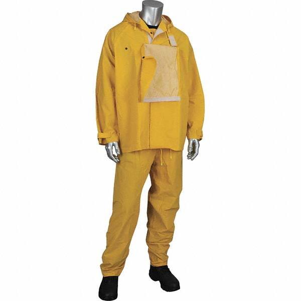 Suit with Pants: Size L, Yellow, Polyester & PVC MPN:205-375FR/L
