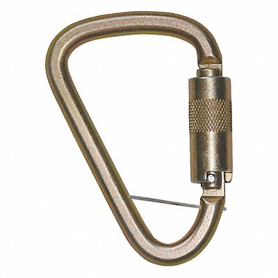 Carabiner Steel 1 in Gate Opening Bronze MPN:8450