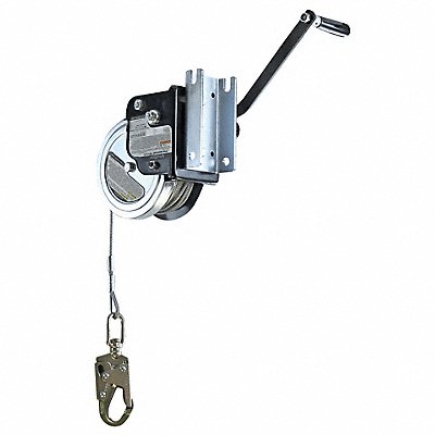 Personnel Winch Silver 8 1/2 in H Manual MPN:7297S