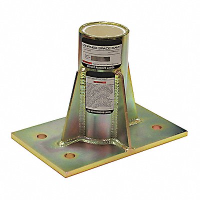 Base for Davit Mast Yellow Zinc Plated MPN:493F83