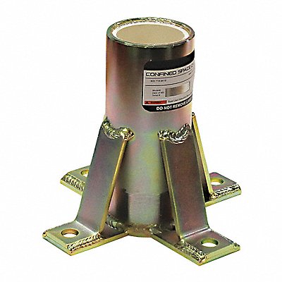 Base for Davit Mast Yellow Zinc Plated MPN:493F84