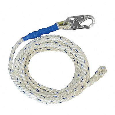 Vertical Lifeline White Steel Hardware MPN:8125