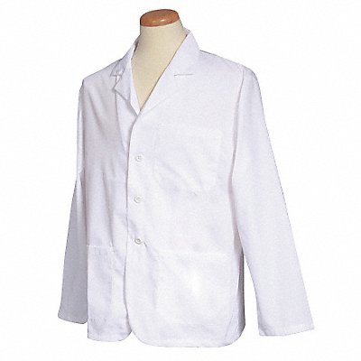 Lab Jacket 3XL White 28-1/2 in L MPN:125 3XL