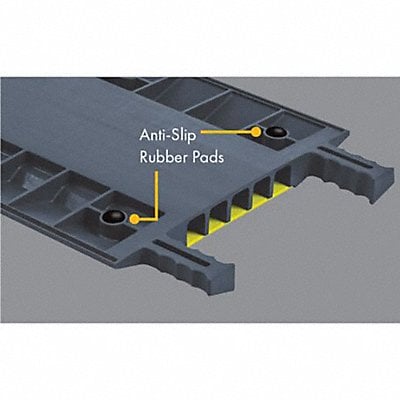 Anti-Slip Rubber Pad 1/4ft L 4-1/2 W Blk MPN:CPRPKIT1-8