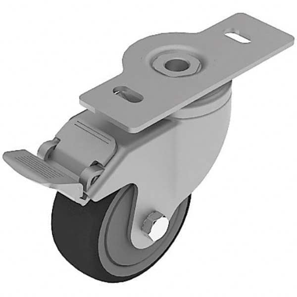 Swivel Top Plate Caster: Thermoplastic Elastomer, 224 lb Capacity MPN:098S080TD4045N