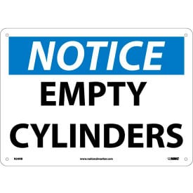 NMC N24RB OSHA Sign Notice Empty Cylinders 10