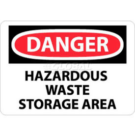 NMC D285P OSHA Sign Danger Hazardous Waste Storage Area 7