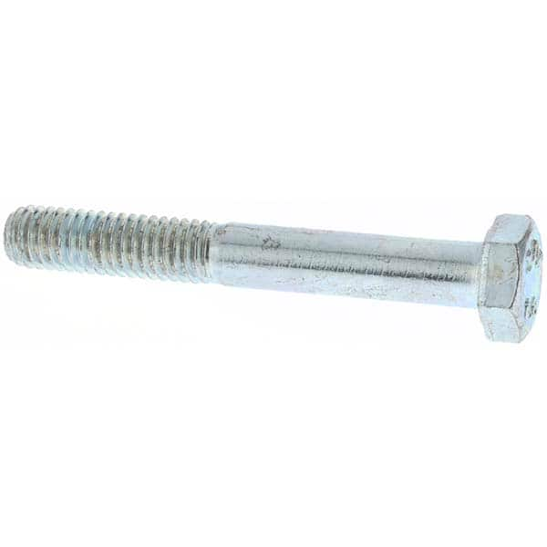 Hex Head Cap Screw: M6 x 1.00 x 45 mm, Grade 8.8 Steel, Zinc-Plated MPN:MP42038