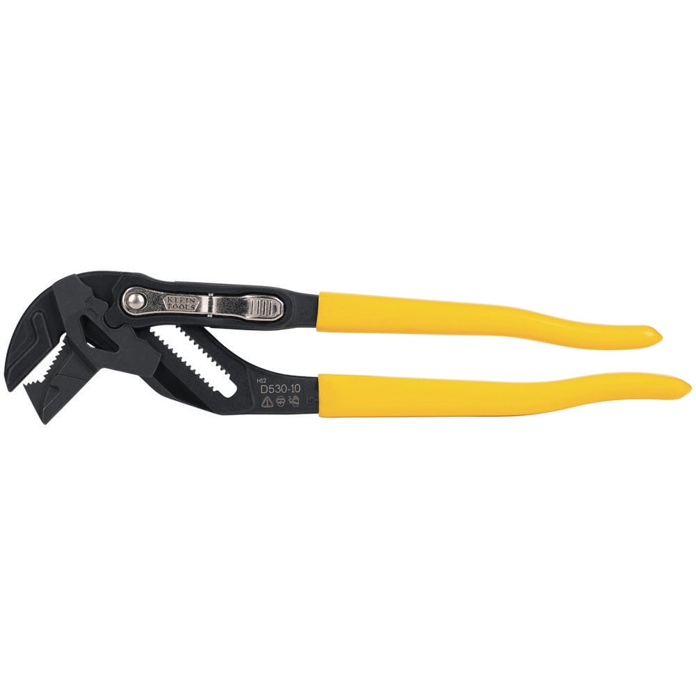 Tongue & Groove Pliers, Joint Type: Lay-On Slip Joint , Type: Plier Wrench , Jaw Style: V-Jaw , Overall Length Range: 10.0000 in & Larger , Side Cutter: No  MPN:D53010