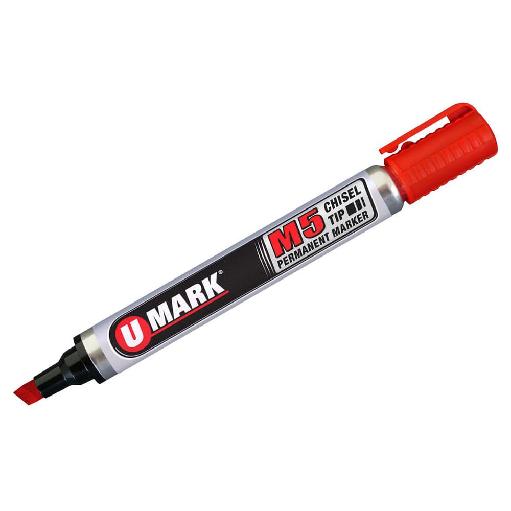 Markers & Paintsticks, Marker Type: Ink Marker, Tip Shape: Chisel, Color: Red, Ink Type: Alcohol Base, Tip Type: Chisel, For Use On: Wood, Glass MPN:10551