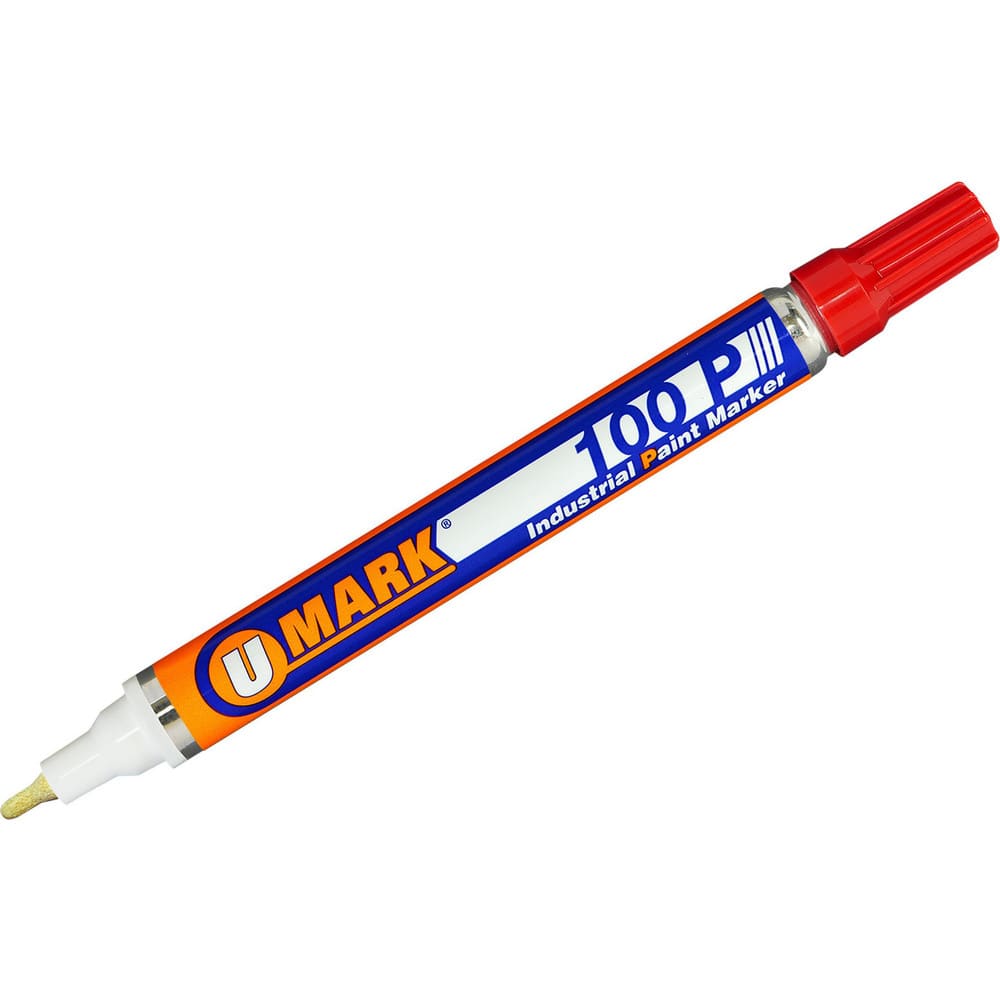 Markers & Paintsticks, Marker Type: Liquid Paint Marker, Tip Shape: Bullet, Color: Red, Ink Type: Oil Base, Tip Type: Fine Line, For Use On: Dry or Damp Wood MPN:10204FL