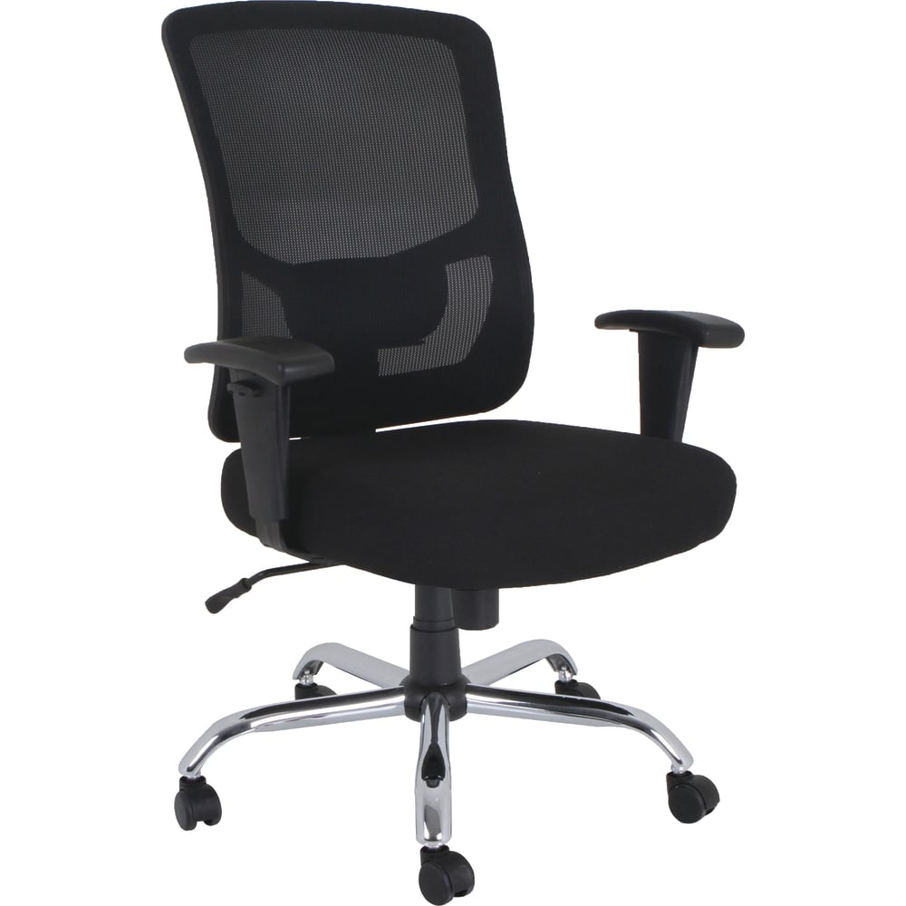 Lorell Big & Tall Ergonomic Mesh Mid-Back Task Chair, Black MPN:LLR62625