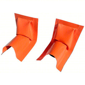 UltraTech Ultra-Berm Builder Plus Wall End 2'' Includes Mounting Strips and Anchors 2/Qty Orange 8673