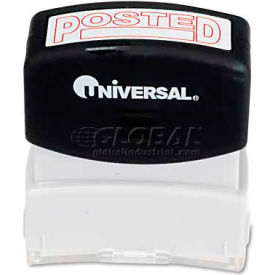 Universal Message Stamp POSTED Pre-Inked/Re-Inkable Red UNV10065***